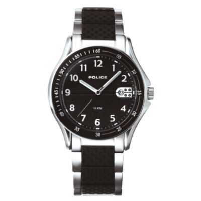 Police Proton Men` Black Dial Bracelet Watch