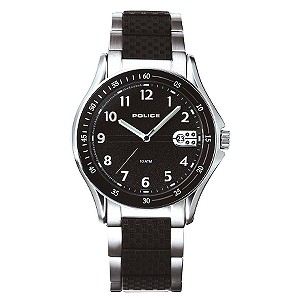 Police Proton Men` Black Dial Bracelet Watch