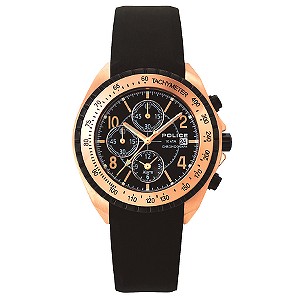 Navy X Men` Chronograph Rose Strap Watch