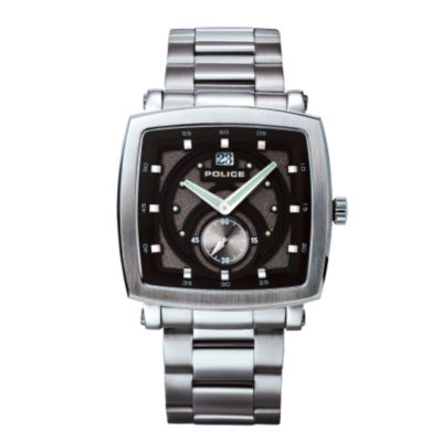 Police Phalanx Men` Square Dial Bracelet Watch