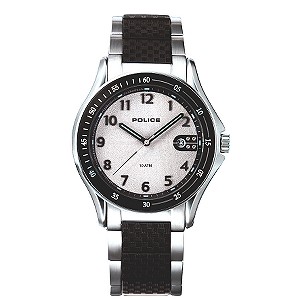 Police Proton Men` Silver Dial Bracelet Watch