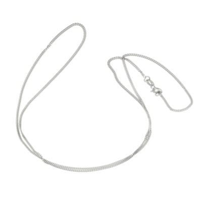 H Samuel 9ct White Gold 24` Curb Chain