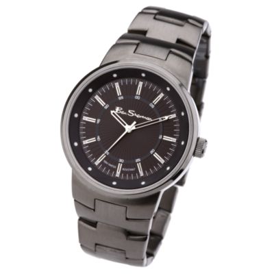 Men` Gunmetal Bracelet Watch