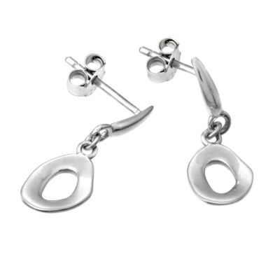 Fluid Sterling Silver Link Earrings