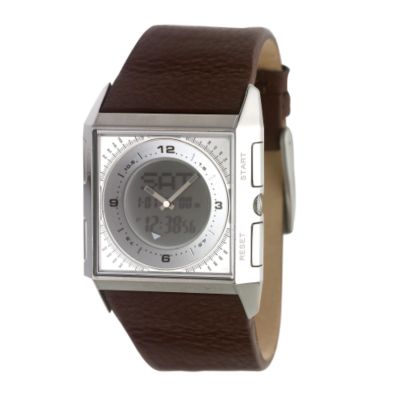 Diesel Men's Analogue And Digital Dial Brown Strap Watch - Product number 6513905