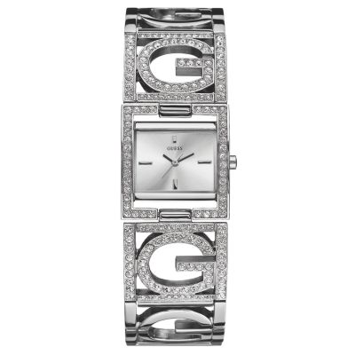 Guess G4G Ladies`Stainless Steel Stone Set Bracelet Watch