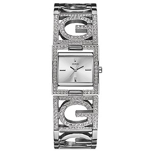 Guess G4G Ladies`Stainless Steel Stone Set Bracelet Watch