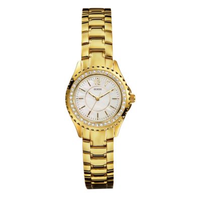 Guess Ladies' Gold-Plated Bracelet Watch