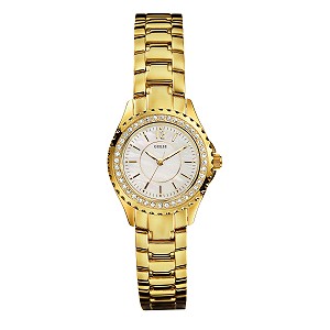 Guess Ladies' Gold-Plated Bracelet Watch