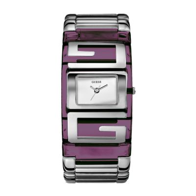 Guess G Plaque Amethyst Bracelet Watch - Product number 6514375