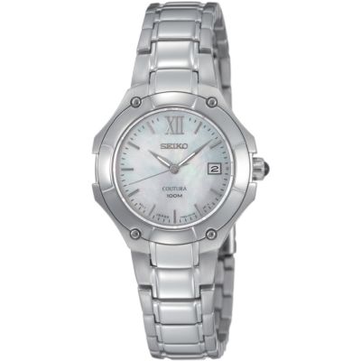 Seiko Ladies`Coutura Stainless Steel Bracelet Watch