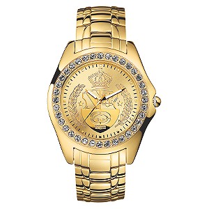 Encore Men` Gold Plated Bracelet Watch