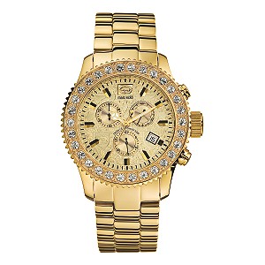 Marc Ecko The Master Piece Gold-Plated Chronograph Watch