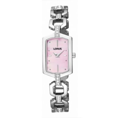 Lorus Ladies' Stone Set Mother Of Pearl Bracelet Watch - Product number 6515576