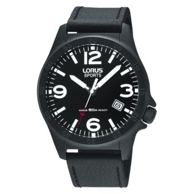 Lorus Sports Black Dial Strap Watch - Product number 6515789