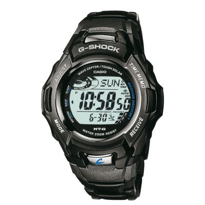 Casio Waveceptor Dual Region Men` Black Bracelet Watch