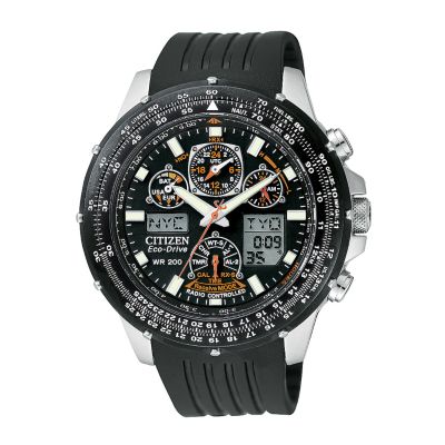 Citizen Eco-Drive Skyhawk Men` Rubber Strap Watch