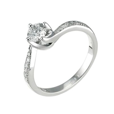 Forever Diamonds 18ct White Gold 0.50 Carat Diamond Solitaire Ring - Product number 6520863