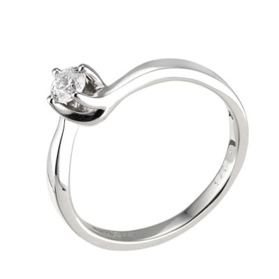Forever Diamonds 18ct White Gold 0.25 Carat Diamond Solitaire Ring - Product number 6521010