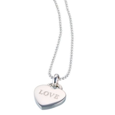 Sterling Silver Love Pendant 16`