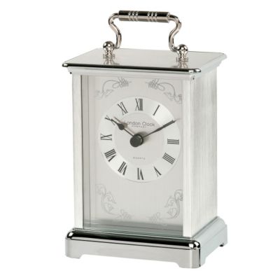 Traditional Chrome Carriage Clock