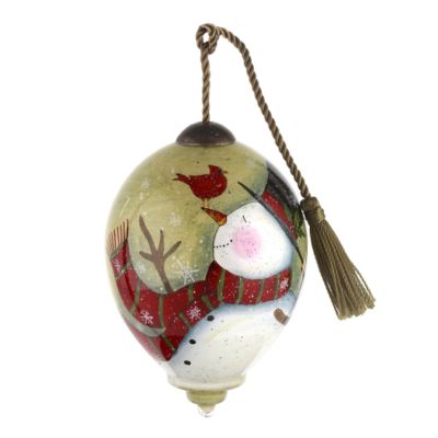 Christmas Shelf Cardinal Snowman
