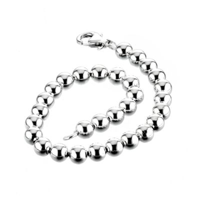 H Samuel Sterling Silver 6mm Bead Bracelet