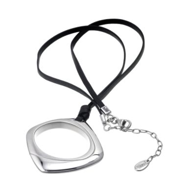 Fossil Stainless Steel Pendant with Black Leather Cord - Product number 6547494