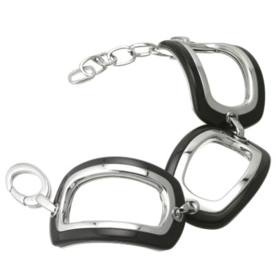 Fossil Stainless Steel and Black Acrylic Bracelet - Product number 6547516