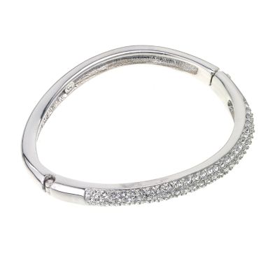 Oliver Weber Stone Set Wave Bangle