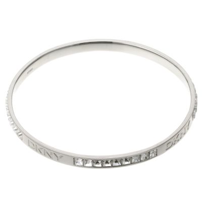 DKNY Stainless Steel Cubic Zirconia Bangle - Product number 6547842
