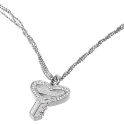 Key Heart Charm Necklace