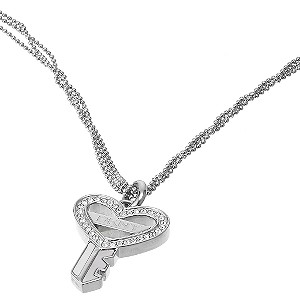 Key Heart Charm Necklace