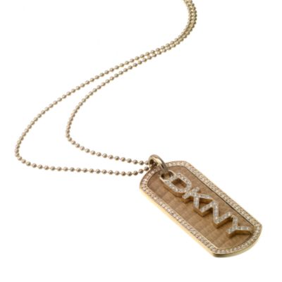 DKNY Gold Coloured Dog Tag - Product number 6547931