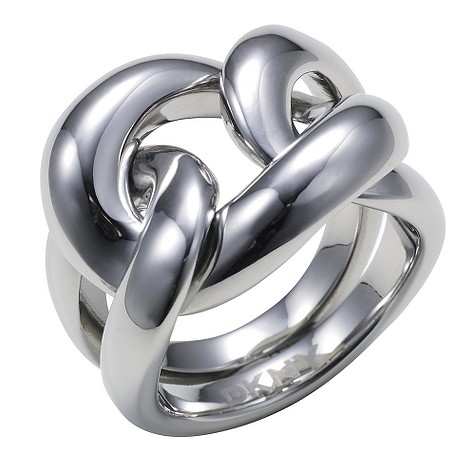 dkny Organic stainless steel ring