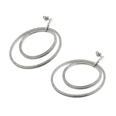 Stainless steel hoop earrings - Product number 6549527