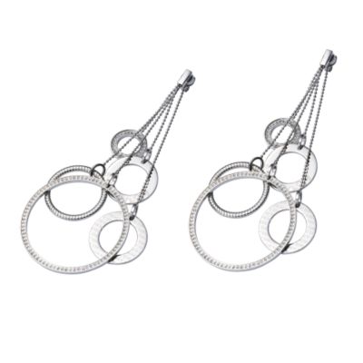 DKNY Circles stainless steel medium drop earrings - Product number 6549543