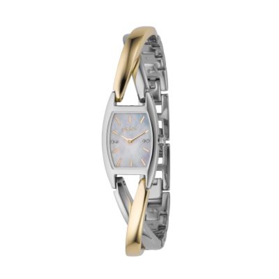 dkny ladies two colour bracelet watch