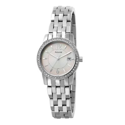 Accurist ladies mother of pearl dial watch