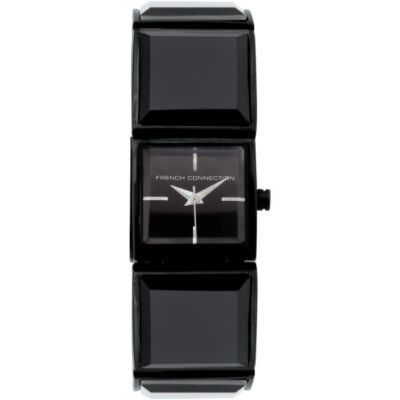 French Connection Ladies' Black Square Dial Bracelet Watch - Product number 6556132