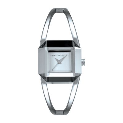 French Connection Ladies' Semi Bangle Black Facet Watch - Product number 6556175