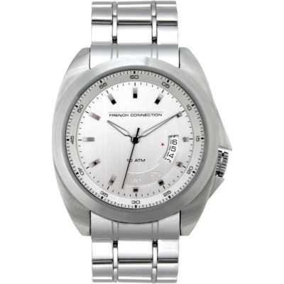 French Connection Men's Silver Dial Stainless Steel Bracelet Watch - Product number 6556922