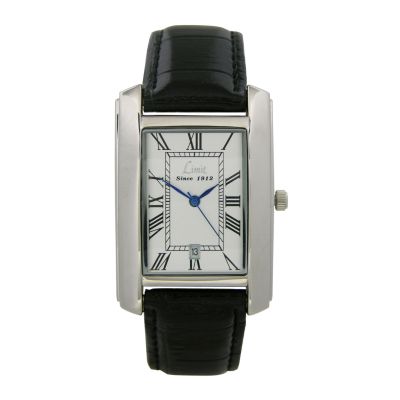 Limit Men` Vintage Rectangular Dial Strap Watch