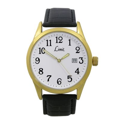 Limit Vintage Men's Gold Plated Strap Watch - Product number 6557244