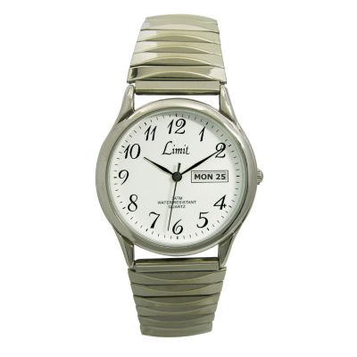 Limit Vintage Men's White Dial Expander Bracelet Watch - Product number 6557309