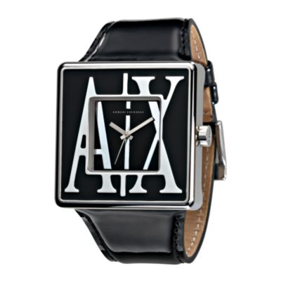 Armani Exchange Ladies' Square Black Dial Strap Watch - Product number 6561268