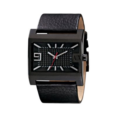 Armani Exchange Men's Ion Plated Black Bracelet Watch
