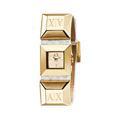 Armani Exchange Ladies Logo Stud Watch