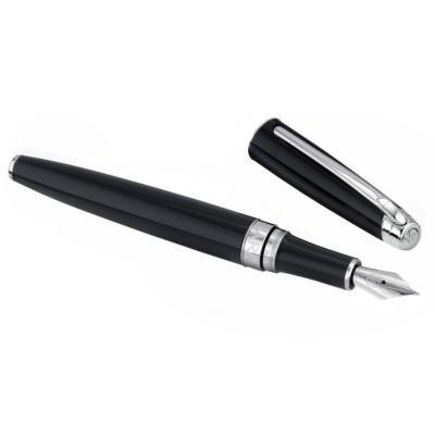 Caran d'Ache Leman ebony black fountain pen medium - Product number 6562345