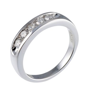 18ct White Gold Half Carat Forever Diamonds Ring